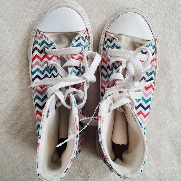 Converse Chevron Hightop Shoes kids 12 - Picture 4 of 8